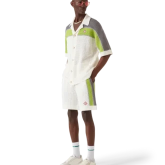 Randiga virkade Shorts