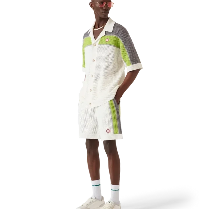 Randiga virkade Shorts