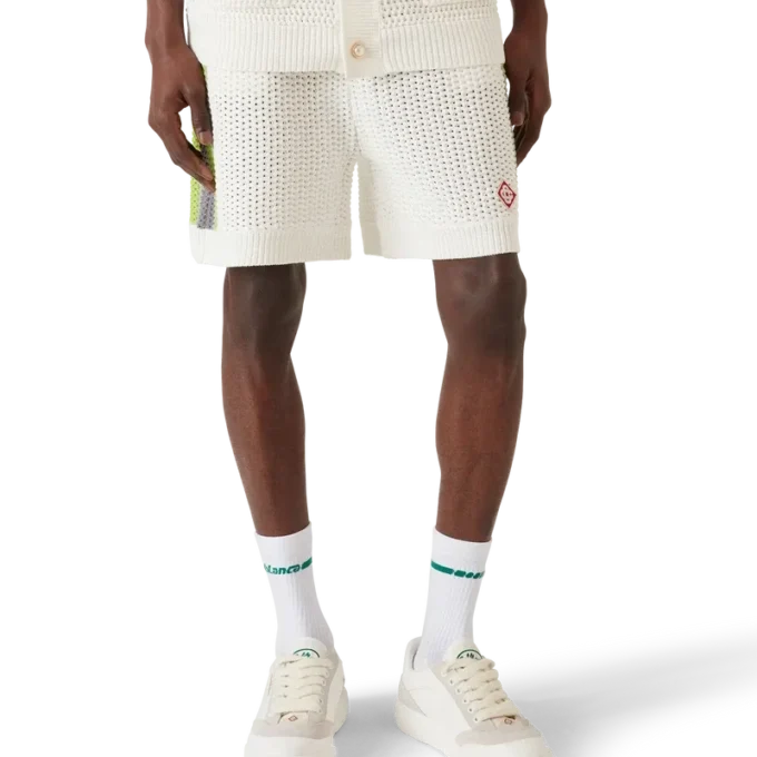 Randiga virkade Shorts