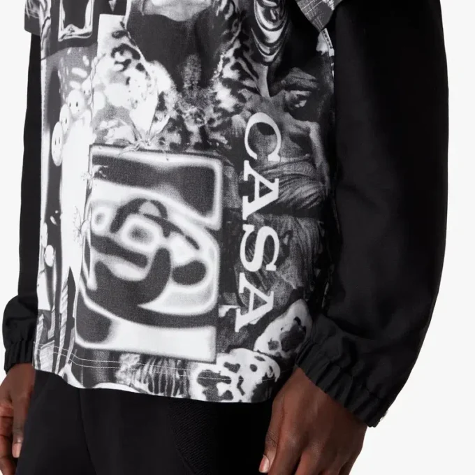 Rave Collage kortärmad mesh-T-shirt