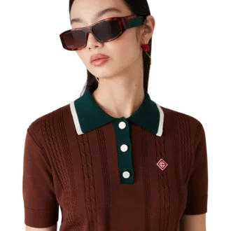 Rektangulära solglasögon i sköldpaddsmönster