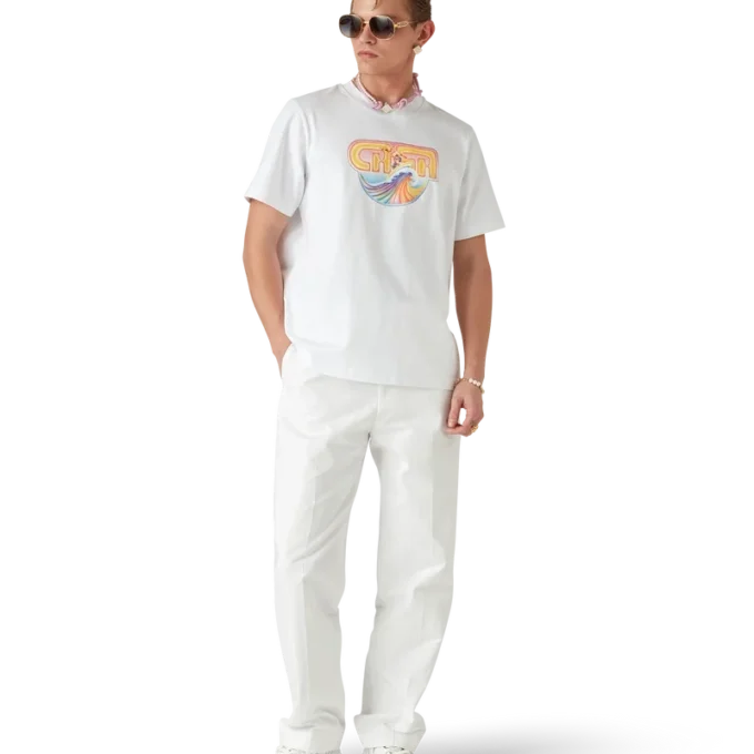 Rosa knutet halsband