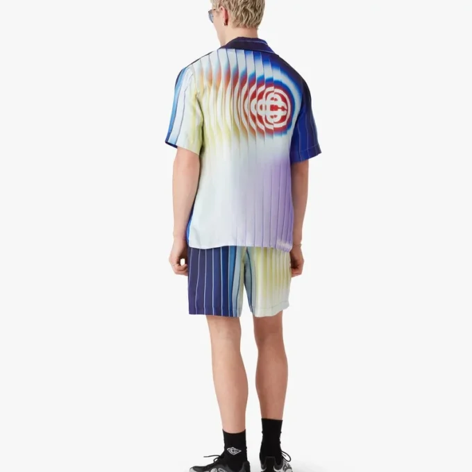 Shockwave kortärmad silkesskjorta