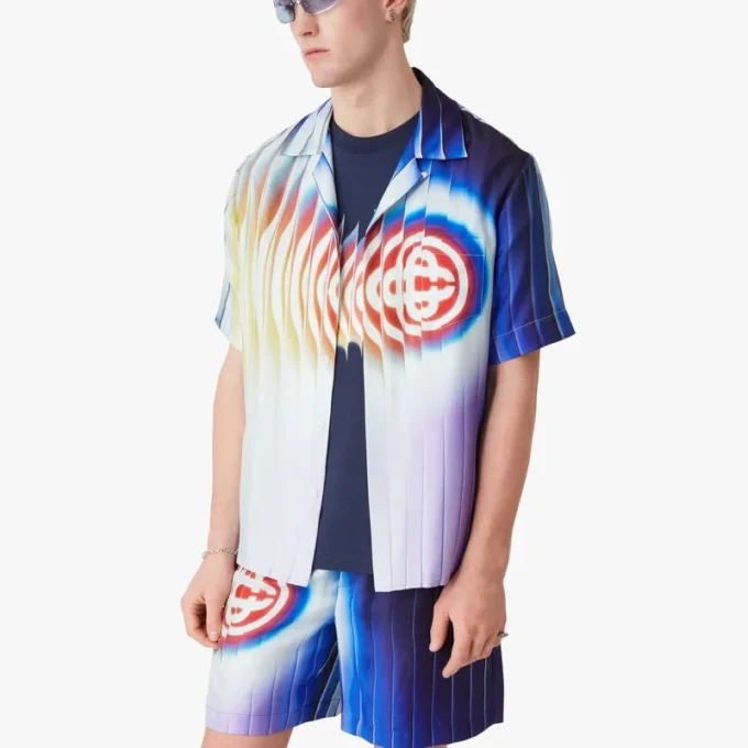 Shockwave kortärmad silkesskjorta