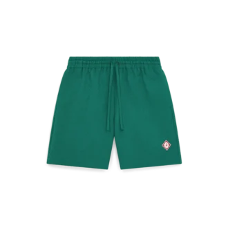 Shorts i bomullsjacquard med monogram