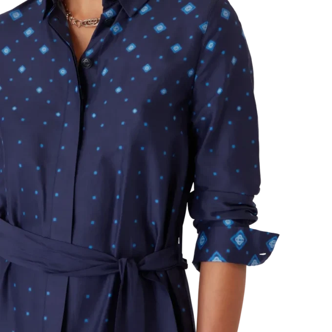 Silkeskjorta med gradient