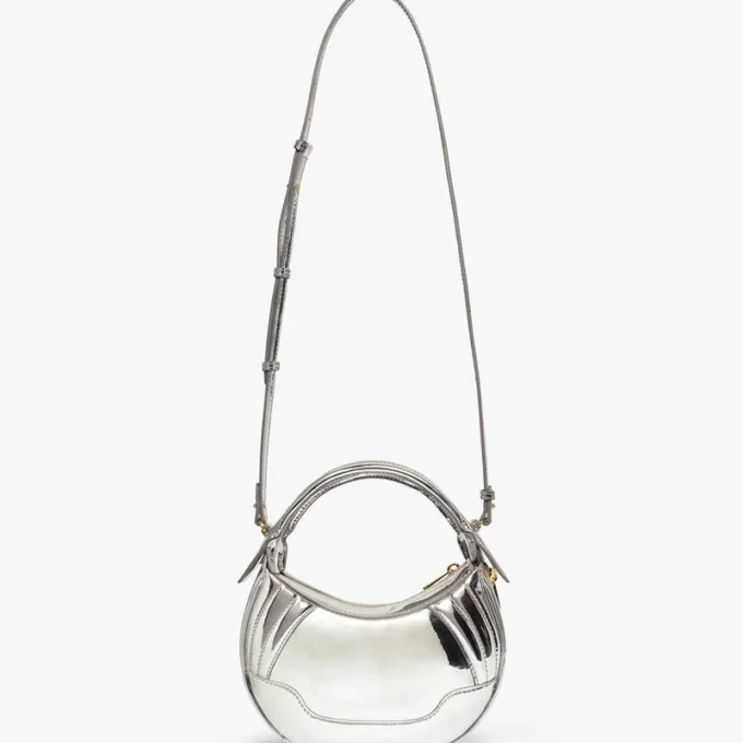 Silver Biker Bag