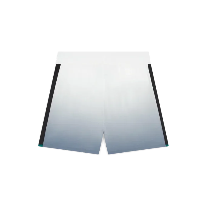 Silvergradierade shorts i träningsoverall