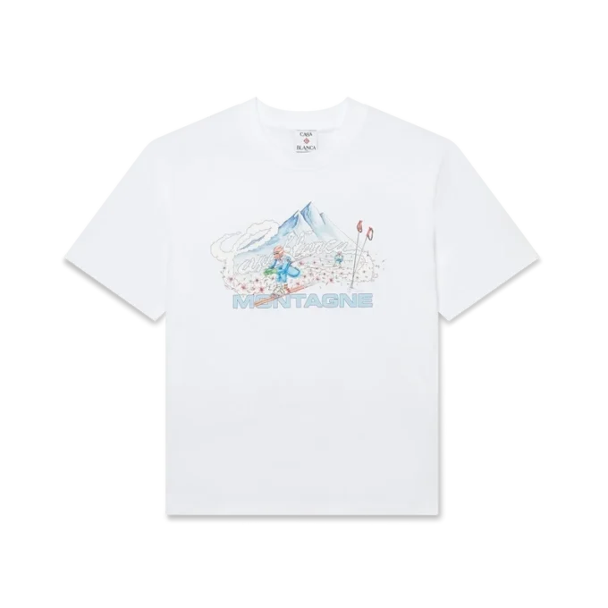 Ski kortärmad T-shirt