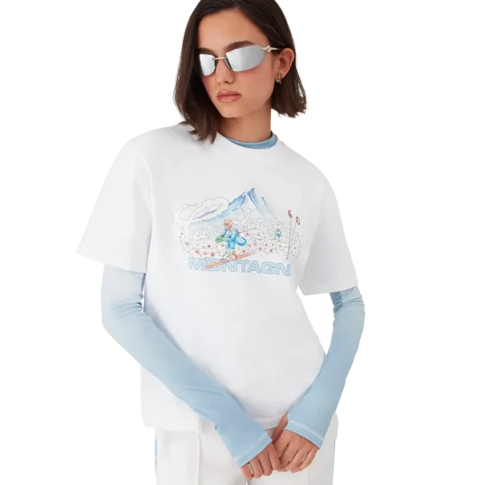 Ski kortärmad T-shirt