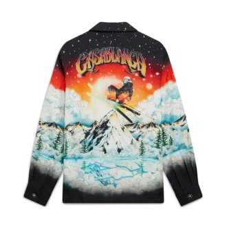 Ski Lake långärmad skjorta i silketwill