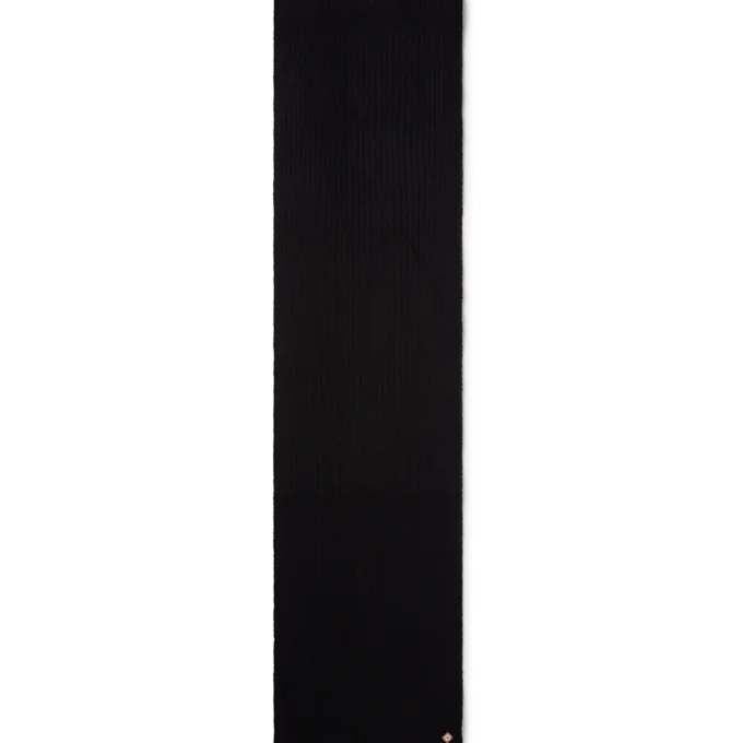 Skidscarf i ribbad ull