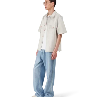 Skjorta i duchesse-satin