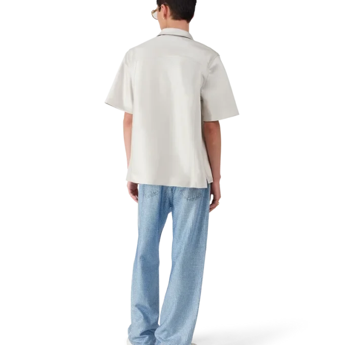 Skjorta i duchesse-satin