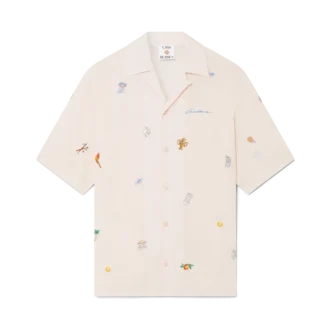 Skjorta med broderat motiv