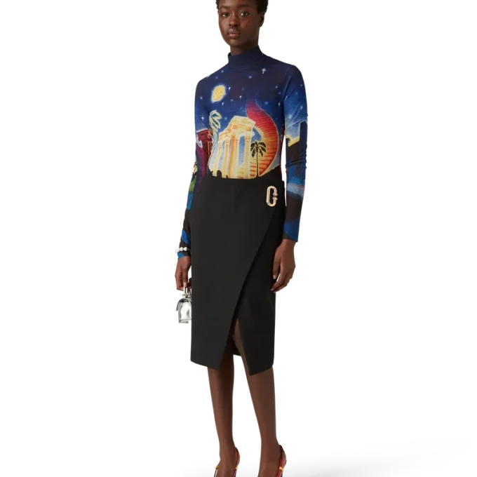 Chrome Arch Slingback Pump Chrome Arch Slingback Pump