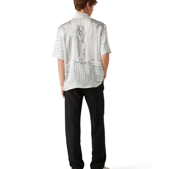 Sacred Stone kortärmad silkesskjorta