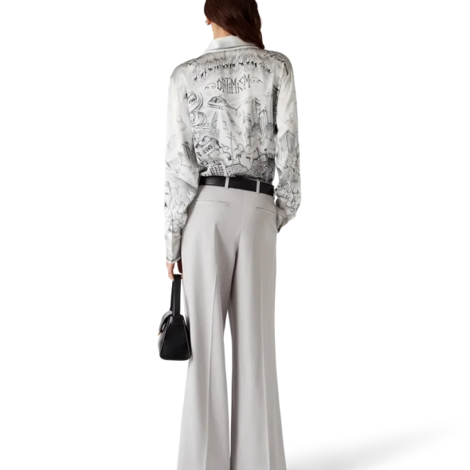 Skräddarsydda byxor i ull med tre veck