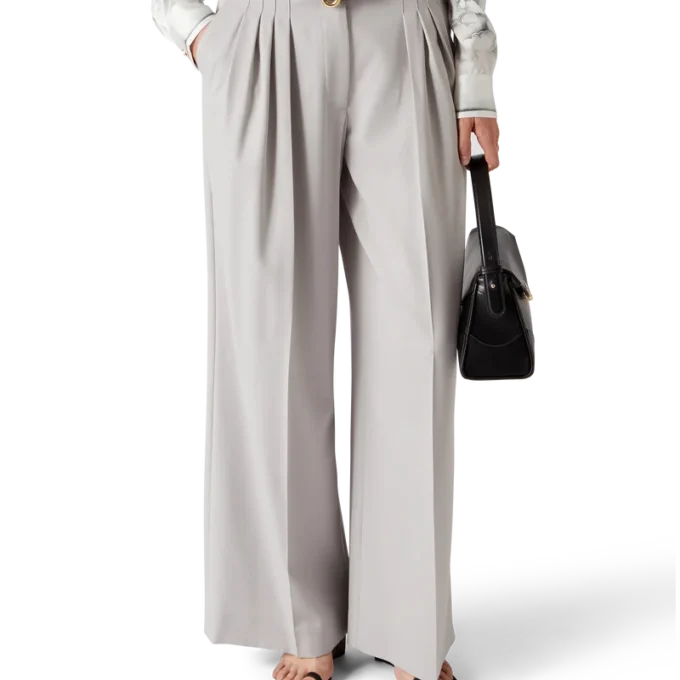 Skräddarsydda byxor i ull med tre veck