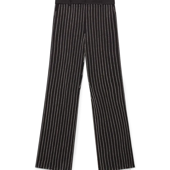 Skräddarsydda byxor med kristallprydnader