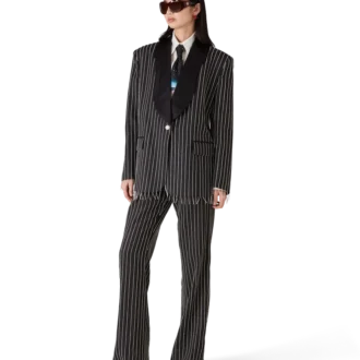 Skräddarsydda byxor med kristallprydnader