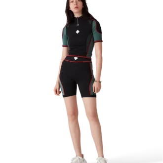 Sömlös skjorta med halv dragkedja