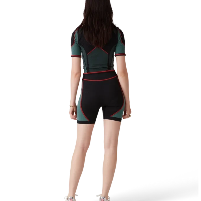 Sömlös skjorta med halv dragkedja