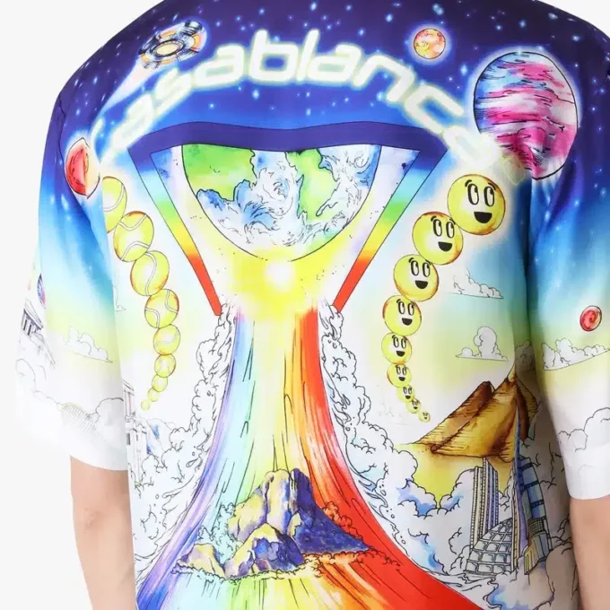 Solid Grooves kortärmad silkesskjorta