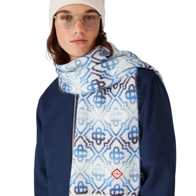 Space Dye Monogram-halsduk