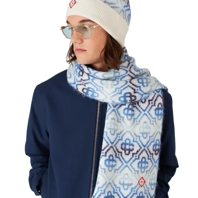 Space Dye Monogram Merino Beanie