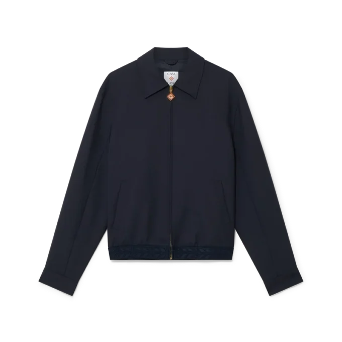 Sportig skräddarsydd jacka i ull