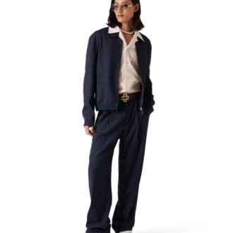 Sportig skräddarsydd jacka i ull