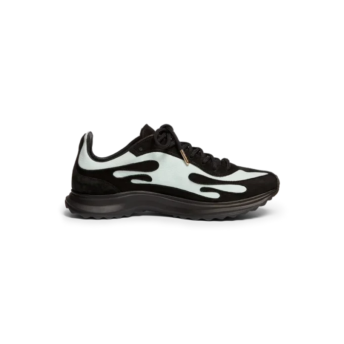 Stade-sneakers för herr i svart och mint