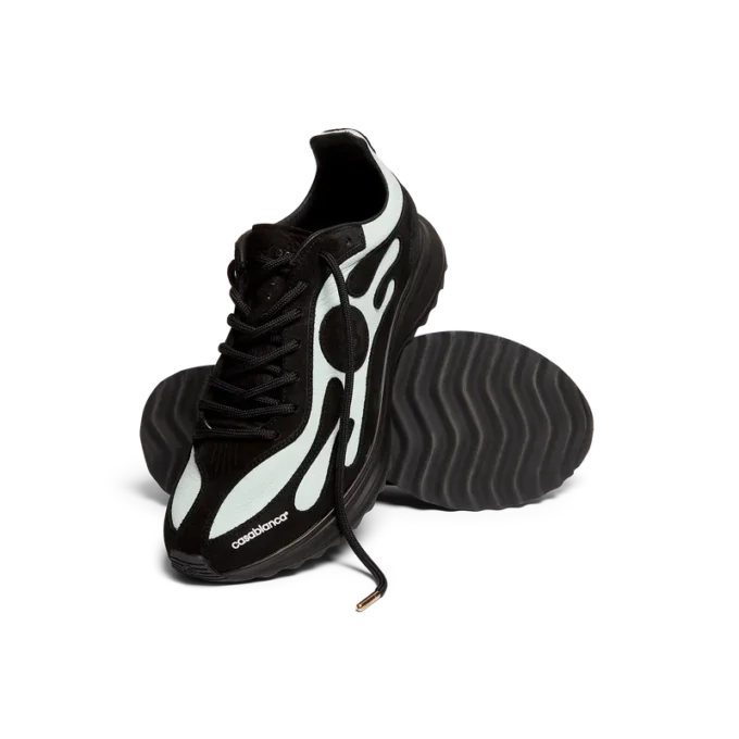 Stade-sneakers för herr i svart och mint