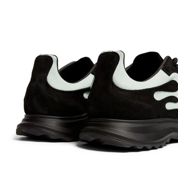 Stade-sneakers för herr i svart och mint