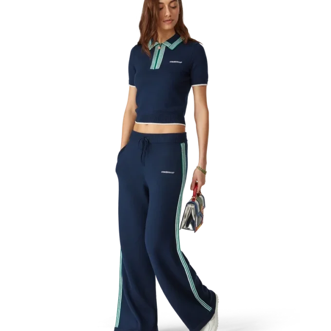 Stickade tennisbyxor