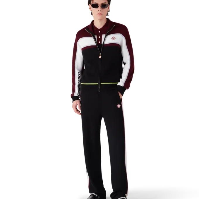 Stripe Merino Knit Track Jacket Stripe Merino Knit Track Jacket