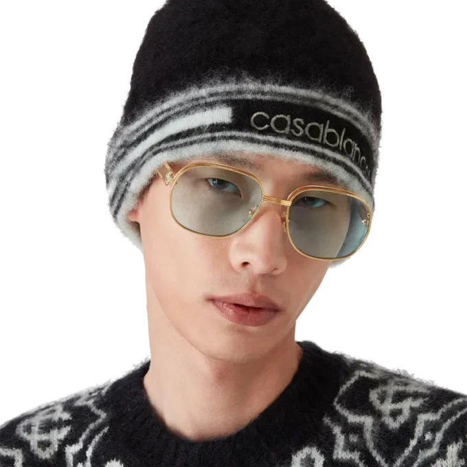 Stripe Mohair Beanie Stripe Mohair Beanie