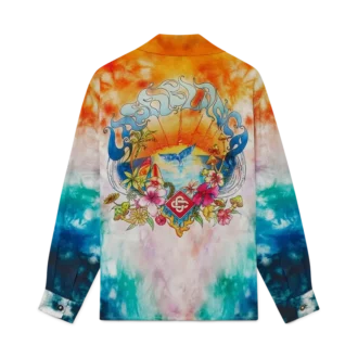 Surf Trip långärmad silkesskjorta | Casablanca Paris