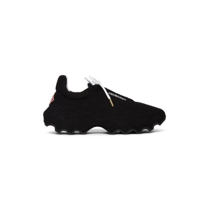 Svart Arch-sneaker i stickat för herr