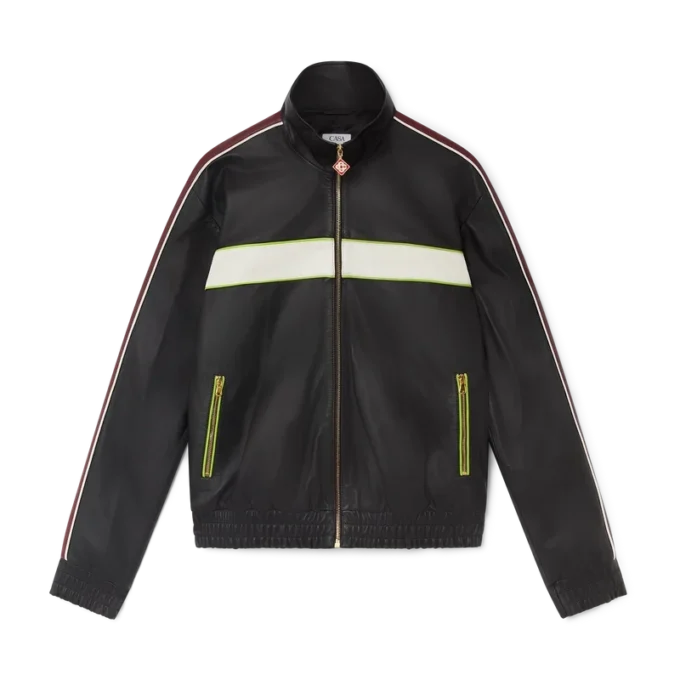 Svart läderjacka Svart läderjacka