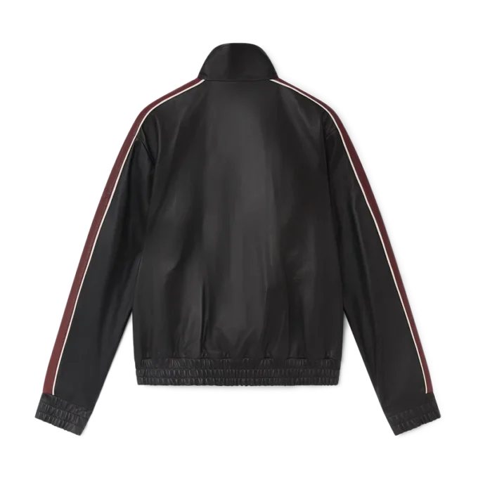 Svart läderjacka Svart läderjacka