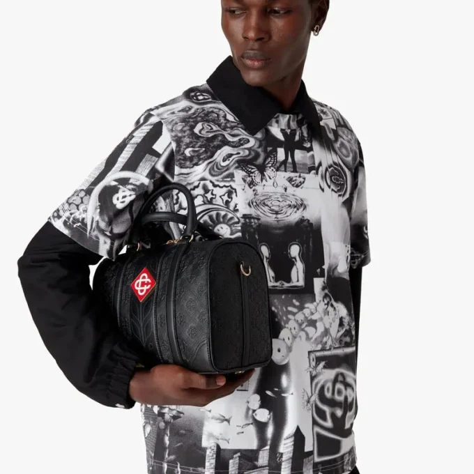 Svart Mini Monogram Weekender-väska