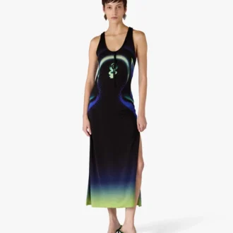 Svarta mulesandaler med klack