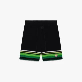 Svarta virkade shorts