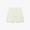 Sweatshorts med applikation i benvitt monogram