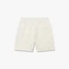 Sweatshorts med applikation i benvitt monogram