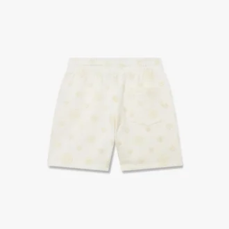 Sweatshorts med applikation i benvitt monogram