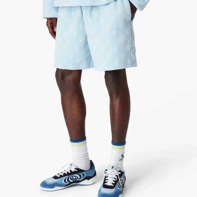 Sweatshorts med applikerat monogram