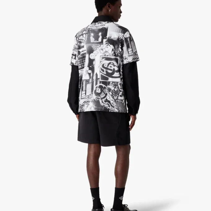 Sweatshorts med flocktryck av Squash-logotypen